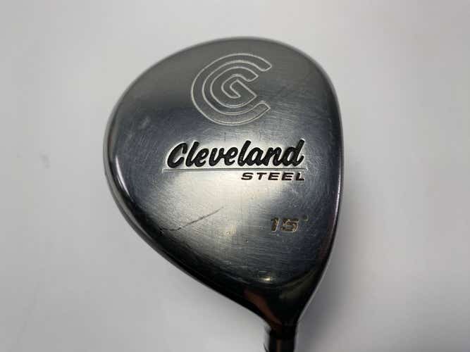 Cleveland Launcher Steel 3 Fairway Wood 15* Launcher 65g Stiff Graphite Mens RH