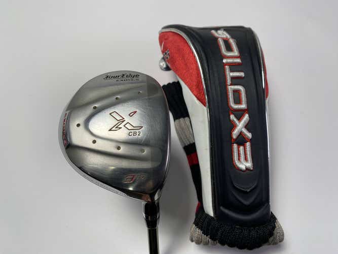 Tour Edge Exotics CB2 3 Fairway Wood 15* Aldila NV Green Stiff Graphite Mens RH