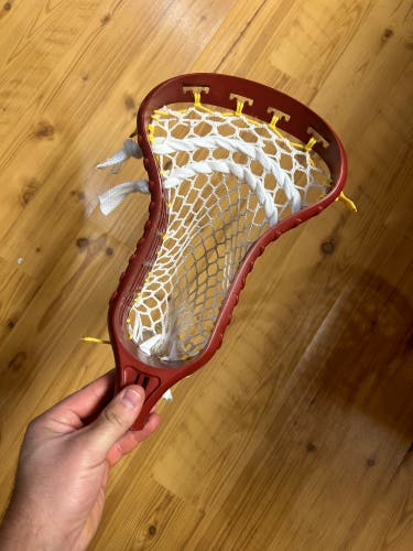New T-Lax “Traditional” Head - Strung - Maroon Dye