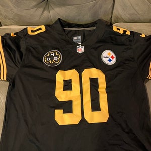 Pittsburgh Steelers TJ Watt, alternate jersey size large