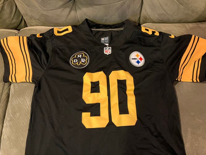 Pittsburgh Steelers TJ Watt, alternate jersey size large