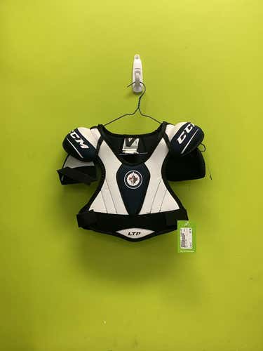 Used Ccm Ltp Jets Lg Hockey Shoulder Pads