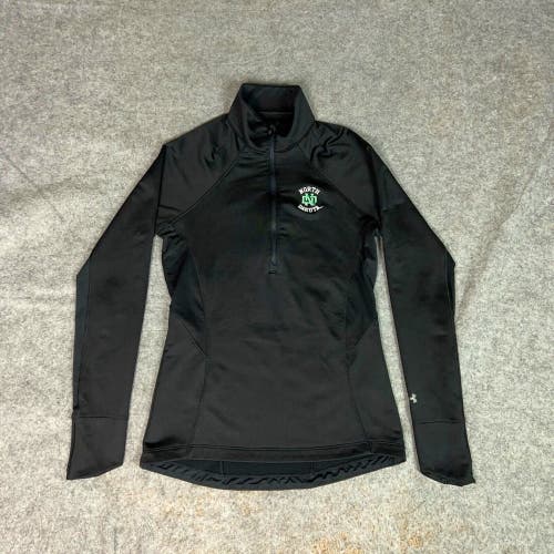 North Dakota Hawks Womens Pullover Small Black 1/4 Zip Sweatshirt Under Armour