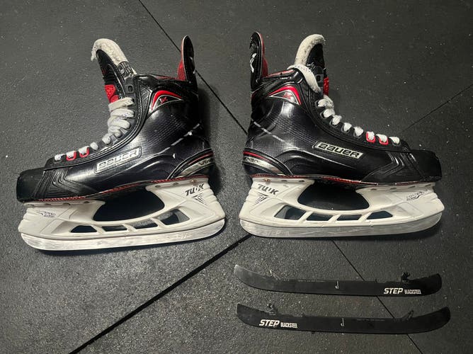 Bauer Vapor 1X 2.0 hockey skates sz 8D, w/ extra step steel