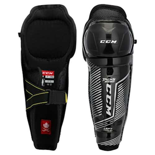 Ccm Youth Tacks 9550 Shin Ice Hockey Shin Guards 9"