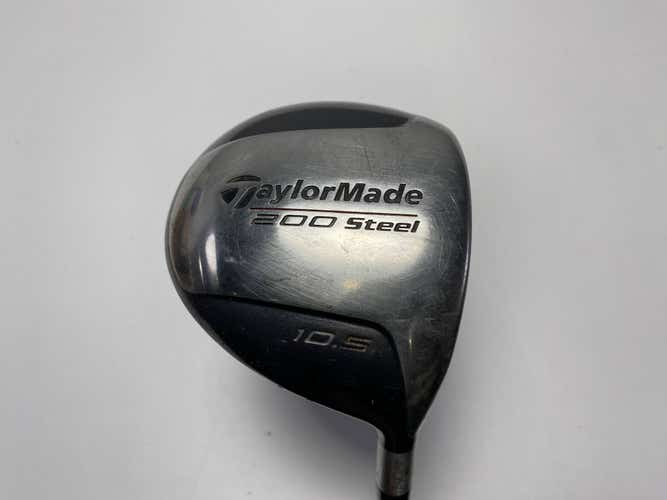 TaylorMade 200 Steel Driver 10.5* Lite S-90 Stiff Graphite Mens RH