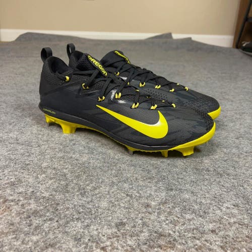 Nike Mens Baseball Cleats 14 Black Oregon Ducks Team Issued Lunar Vapor Ultrafly