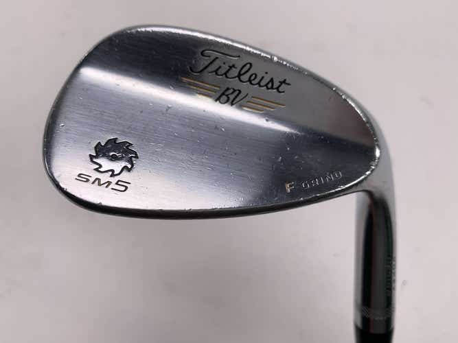 Titleist Vokey SM5 Tour Chrome Sand Wedge 56* 14 F-Grind Wedge Steel Mens RH