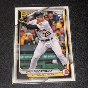 Endy Rodriguez Pittsburgh Pirates 2024 MLB Bowman Rookie Card Paper Base #68
