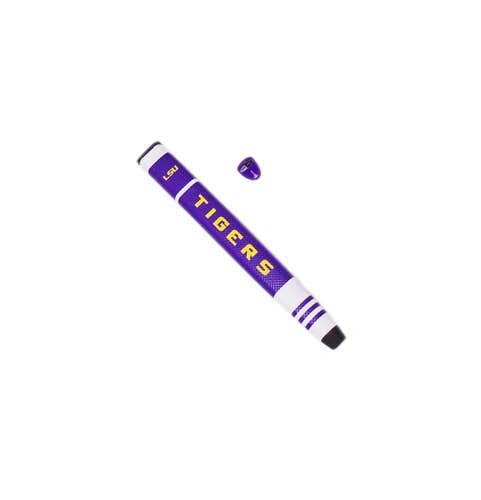 NEW Team Golf LSU Tigers Purple/White Jumbo Putter Grip w/Ball Marker