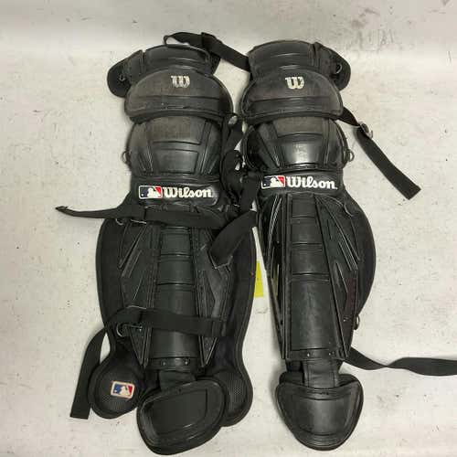 Used Wilson Int Shin Guards Intermed Catcher's Leg Guards