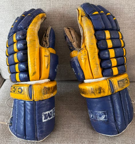 Rare Pro All-Leather Hockey Gloves 15”