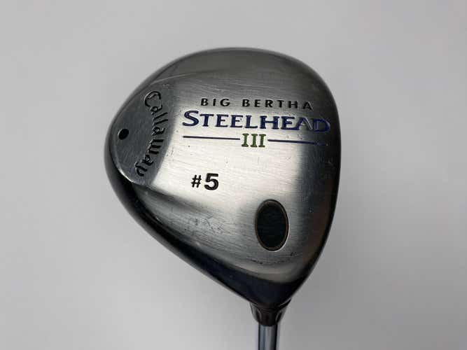 Callaway Steelhead III 5 Fairway Wood 18* Stiff Steel Mens RH