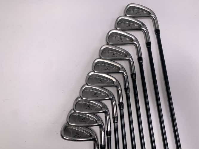 TaylorMade 320 Iron Set 2-PW+SW Lite S-90 Stiff Graphite RH Oversize Grips +2"