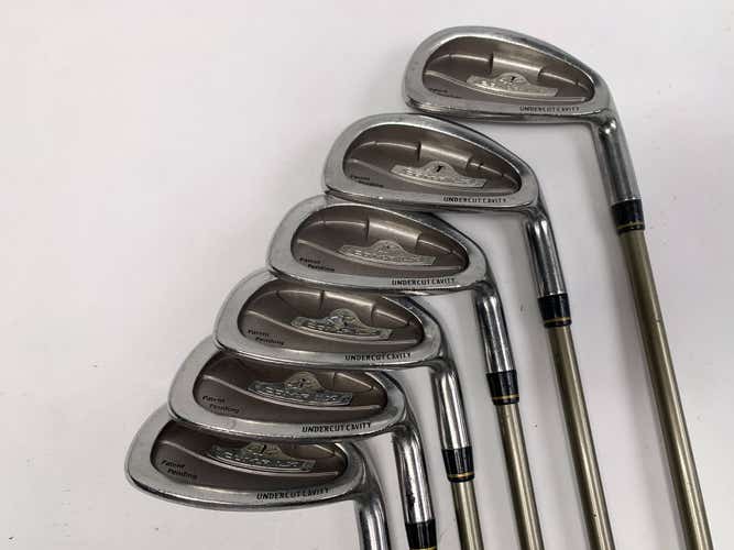 Tour Edge Comp LX Iron Set 5-PW+SW (No 6) Ladies Graphite Womens RH U-size Grips