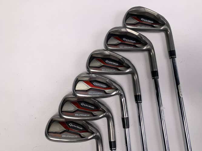 TaylorMade AeroBurner Iron Set 5-PW REAX 88g Regular Steel Mens RH