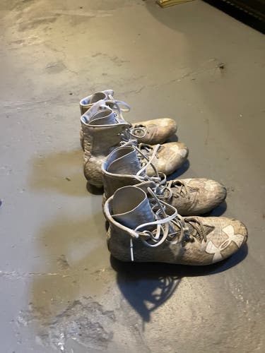 2 Pairs Of Under Armour Highlighter Cleats