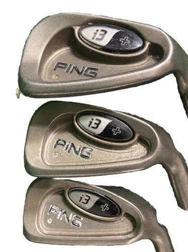 Ping i3 Plus Iron Set 5,7,9 Gold Dot A-Flex Senior Graphite Men's RH Good Grips