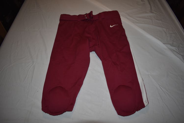 NEW - Nike Team Vapor Untouchable Football Pants w/ Kneepads, Maroon, Large