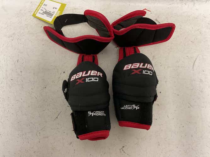 Used Bauer X100 Sm Hockey Elbow Pads