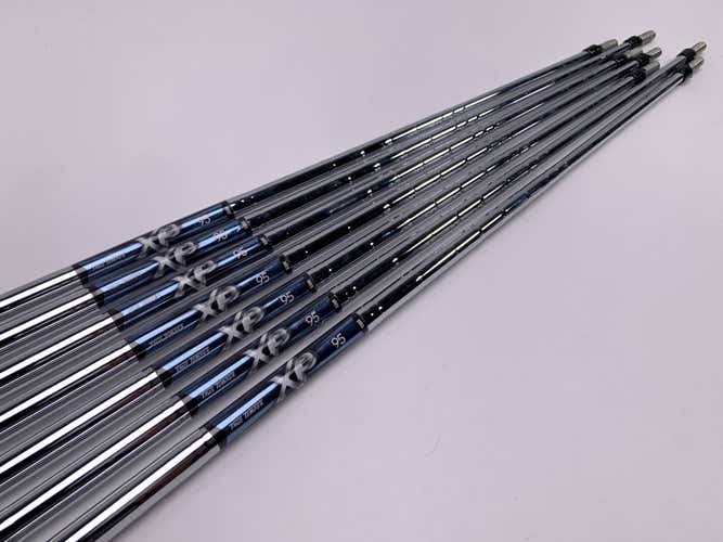 True Temper XP 95 S300 Stiff Steel Iron Set 7 Shafts 34.75''-37.50''- Pull 0.37