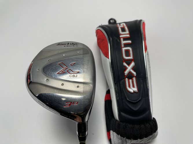 Tour Edge Exotics CB2 3 Fairway Wood 13* Aldila NV Green Stiff Graphite Mens RH