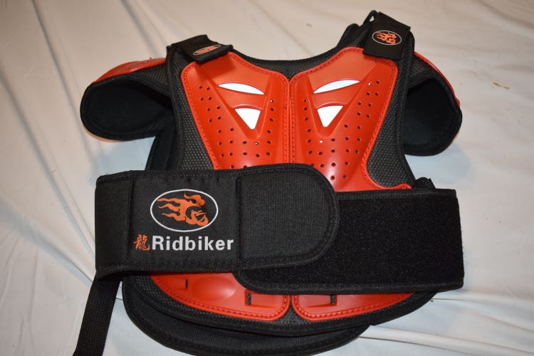 Ridbiker Chest/Shoulder/Spine Protection, Size Small, Red