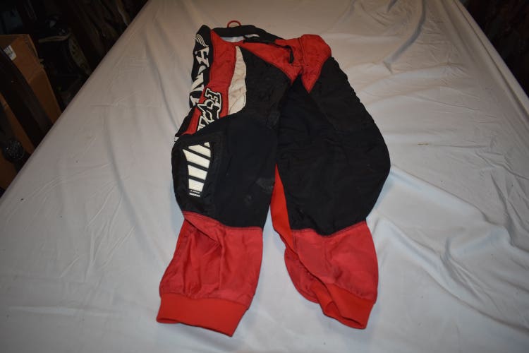 Fox 180 Honda Racing Motocross Pants, Black/Red/White, Size 30