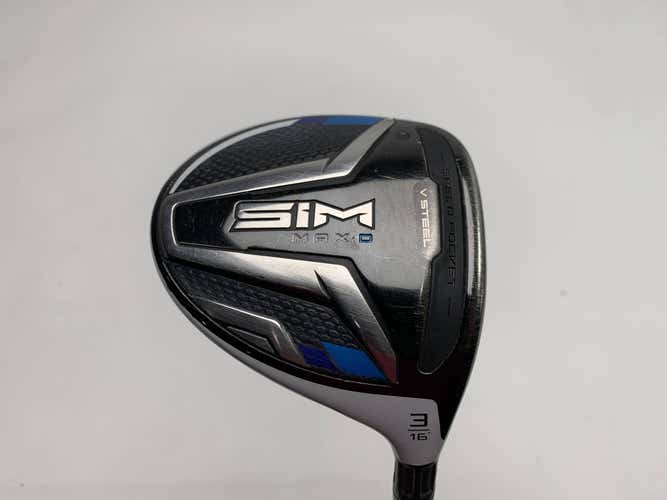 TaylorMade SIM MAX-D 3 Fairway Wood 16* UST Mamiya Helium 5F3 Regular RH