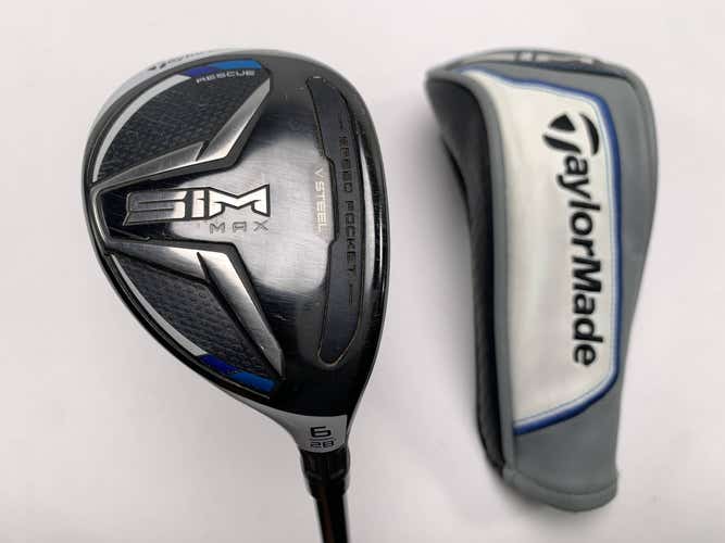 TaylorMade SIM MAX 6 Hybrid 28* Fujikura Ventus Blue 6R Regular Graphite Mens RH