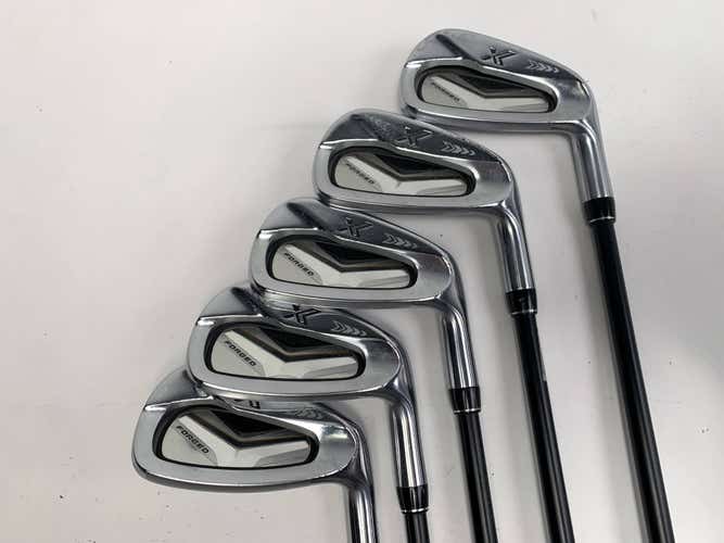 XXIO X Black Iron Set 6-PW Miyazaki AX-1 Flex 4344 59g Stiff Graphite Mens RH