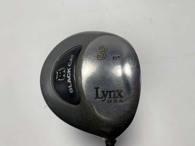 Lynx Black Cat Titanium 3 Fairway Wood 15* Flare Unifiber Regular Graphite RH