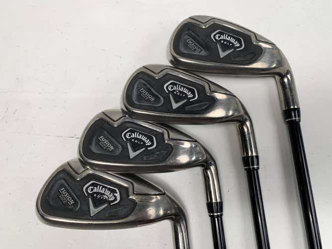 Callaway Fusion Iron Set 7-PW 75g Regular Graphite Mens RH Midsize Grips