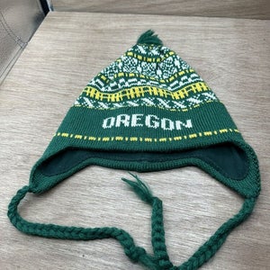 Vintage wool vermont originals Oregon University beanie hat with pom pom