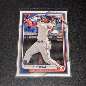 Jose Tena Cleveland Guardians 2024 MLB Bowman Rookie Card Paper Base #30