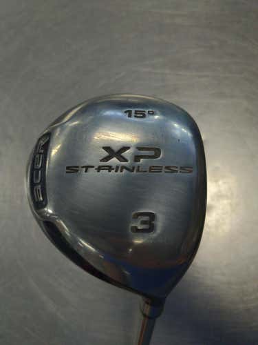 Used Acer Xp Stainless 3 Wood Steel Stiff Golf Fairway Woods