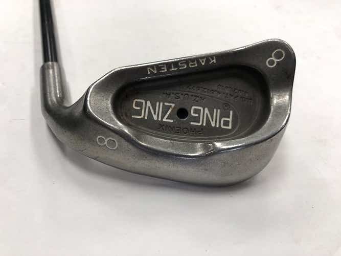 Used Ping Zing Black Dot 8 Iron Regular Flex Graphite Shaft Individual Irons