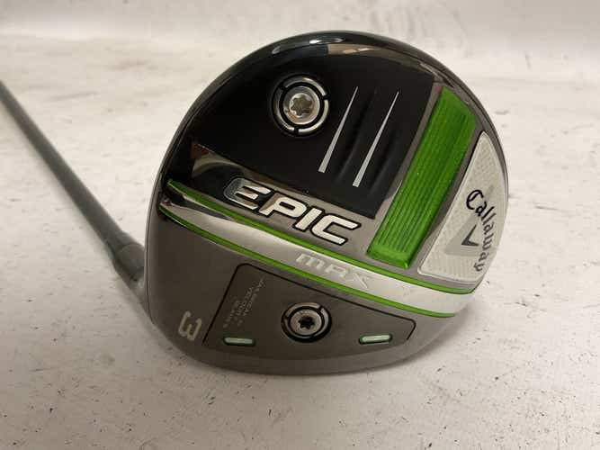 Used Callaway Epic Max 3 Wood Stiff Flex Graphite Shaft Fairway Wood