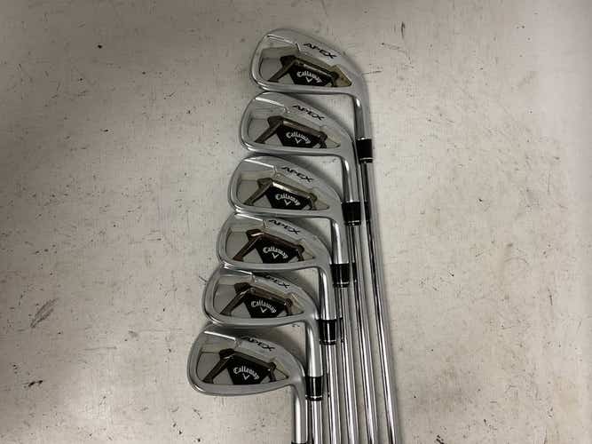 Used Callaway Apex Forged 2021 5-pw Regular Flex Steel Shaft Men's Iron Set