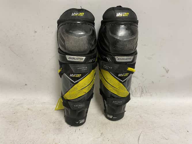 Used Bauer Ultra Sonic 10" Hockey Shin Guards