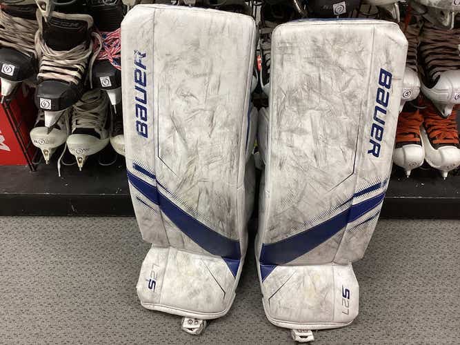 Used Bauer S27 Lg Goalie Leg Pads