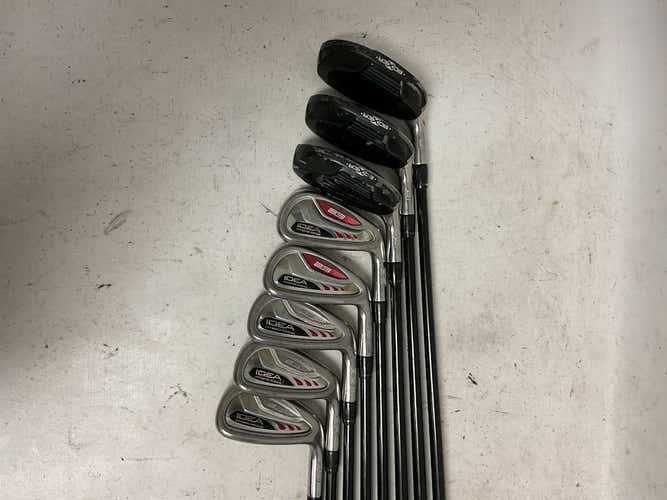 Used Adams Golf Idea A3 8 Piece Regular Flex Graphite Shaft Men's Package Set