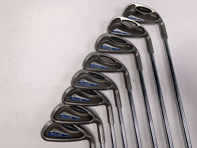 Ping G2 Iron Set 4-PW+SW Red Dot 1* Flat Cushin Regular Steel Mens RH