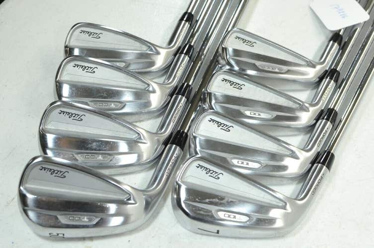 LEFT HANDED Titleist T100 2021 4-PW,50* Iron Set X-Stiff NS Pro Steel #179886