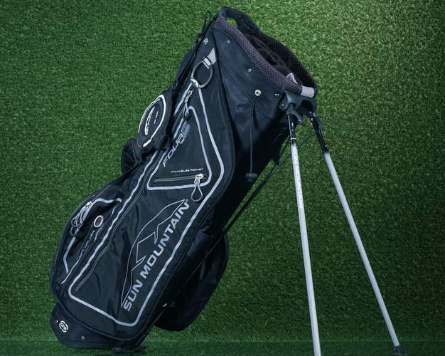 SUN MOUNTAIN FOUR 5 STAND BAG 14 WAY DIVIDERS GOLF BAG, BLACK ~ L@@K!!