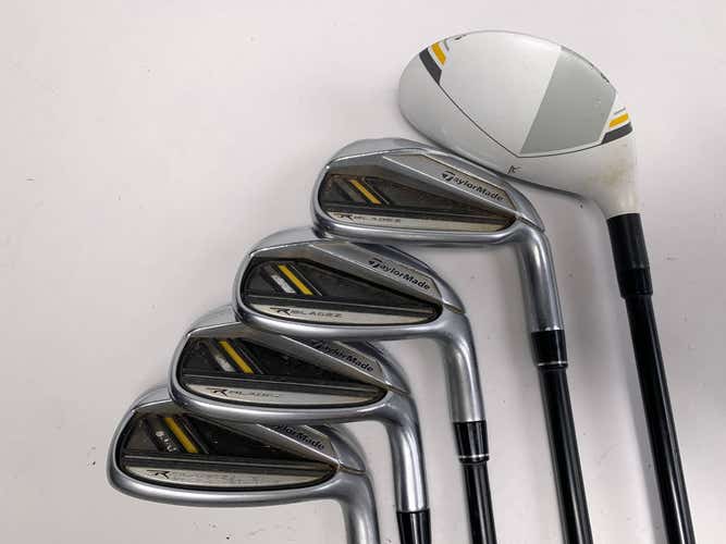 TaylorMade Rocketbladez Iron Set 6-PW RocketFuel 65g Regular Graphite Mens RH