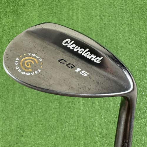 Cleveland Cg15 Black Pearl Wedge 64° 12 Lob Traction Steel RH 35.25” NEEDS GRIP