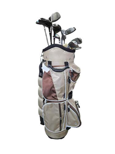 Used Tour Edge Moda Chocolate Set 11 Piece Ladies Flex Graphite Shaft Women's Package Sets