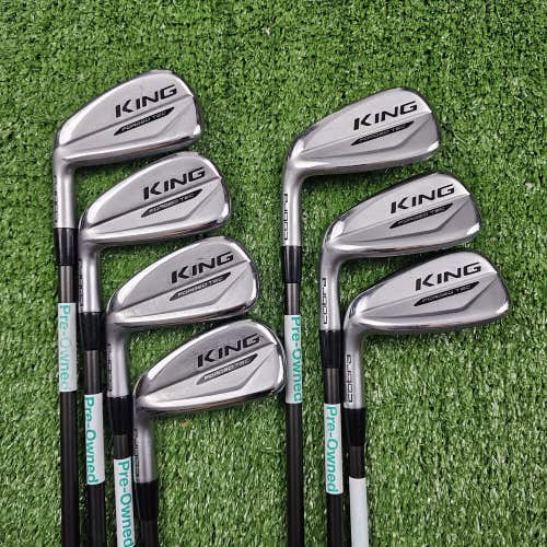 Cobra King Forged Tec 4-PW Iron Set Recoil F2 Senior Flex Graphite Left Hand LH