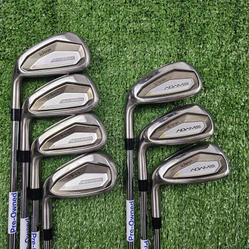 Adams Idea 2023 Iron Set 5-PW, AW KBS Max 85g Stiff Flex Steel Left Handed LH